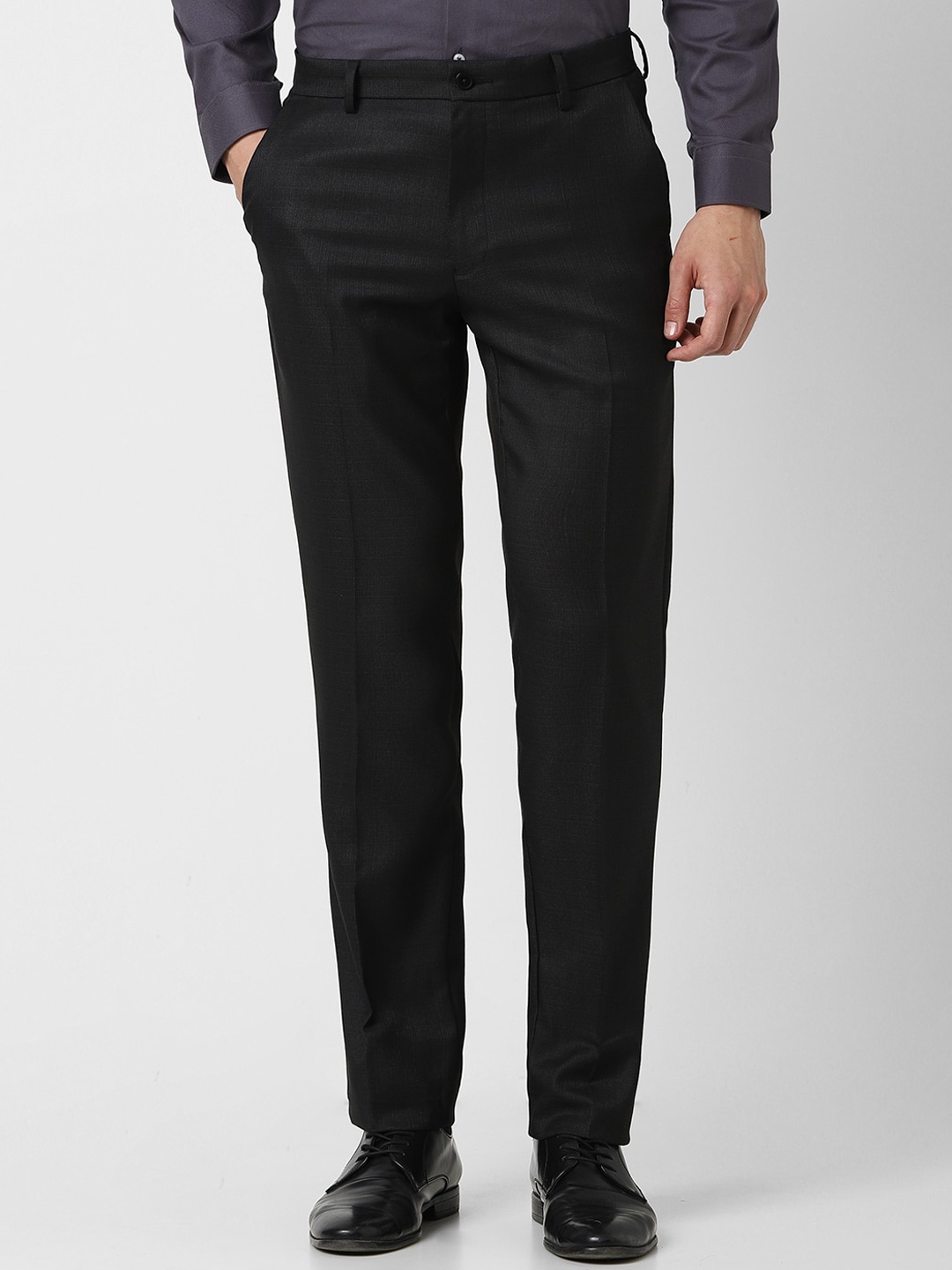 

Van Heusen Men Slim Fit Trousers, Black