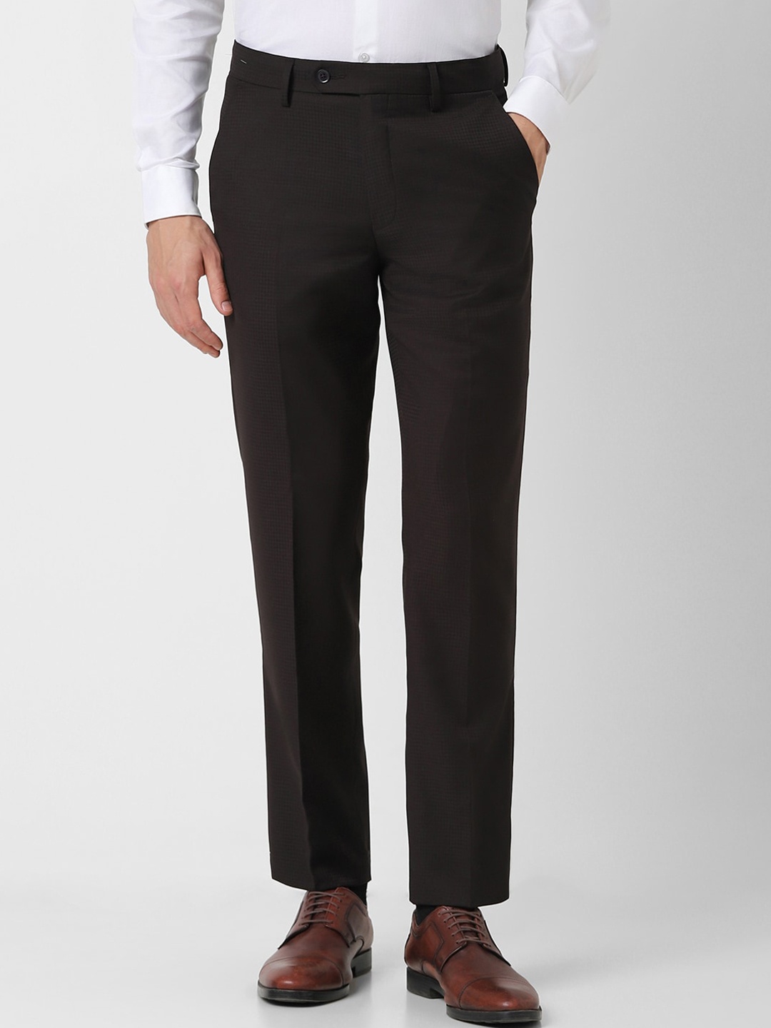 

Van Heusen Men Slim Fit Trousers, Black