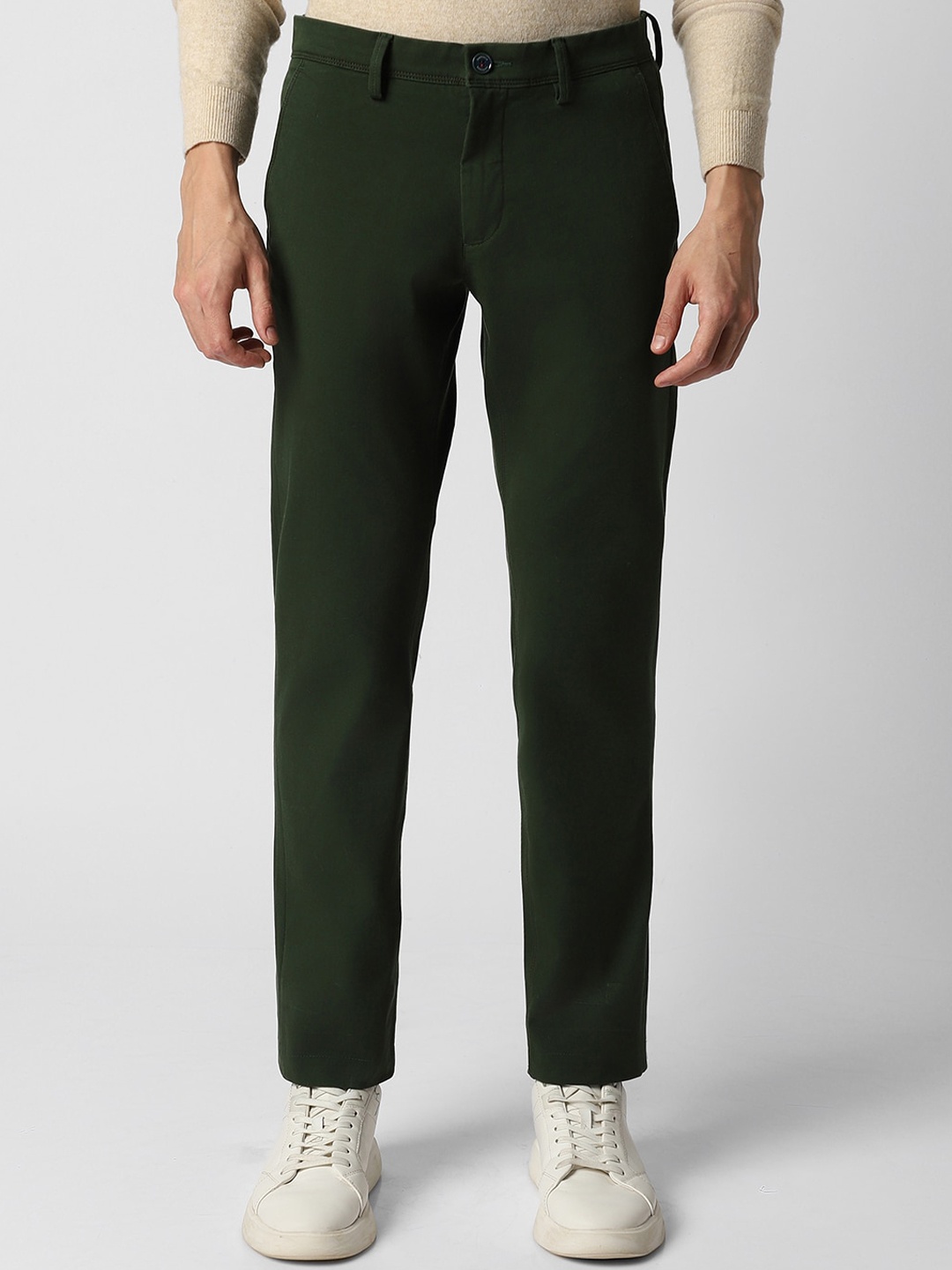 

Van Heusen Sport Men Slim Fit Chinos Trousers, Green