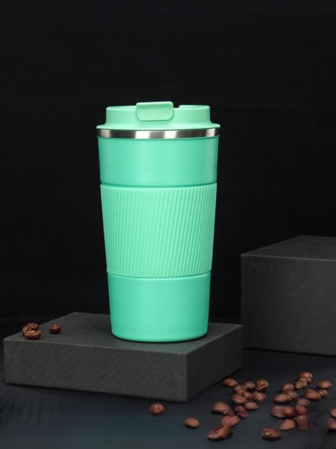 

YELONA Green Insulated Stainless Steel Coffee Tumbler 510ml