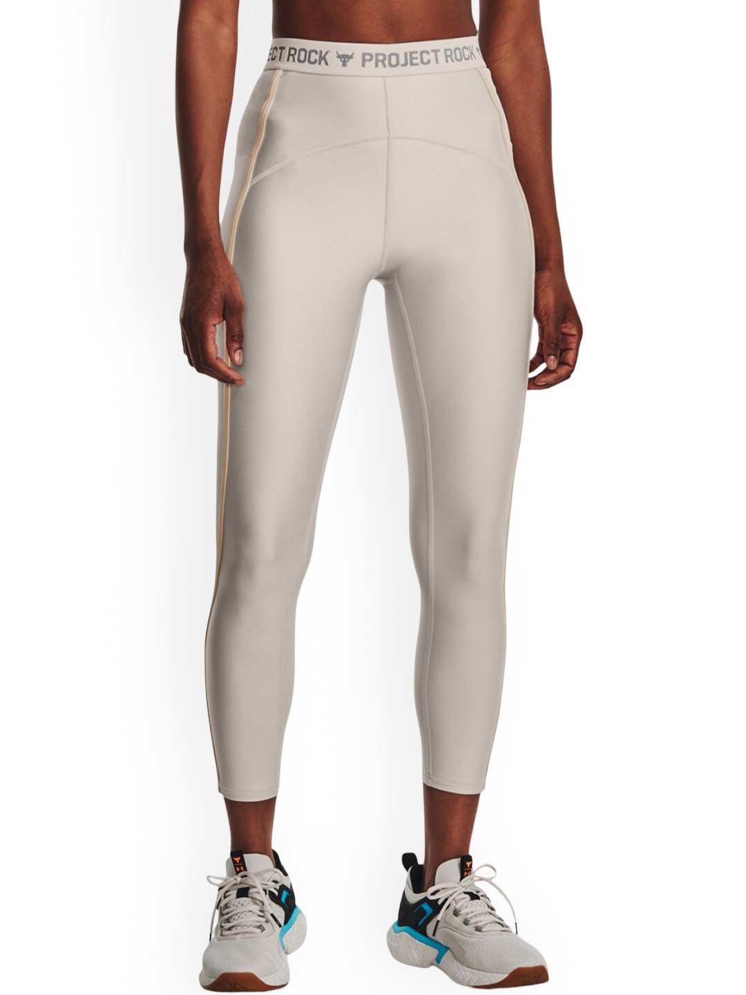 

UNDER ARMOUR Women Project Rock HeatGear Ankle-Length Tights, Grey