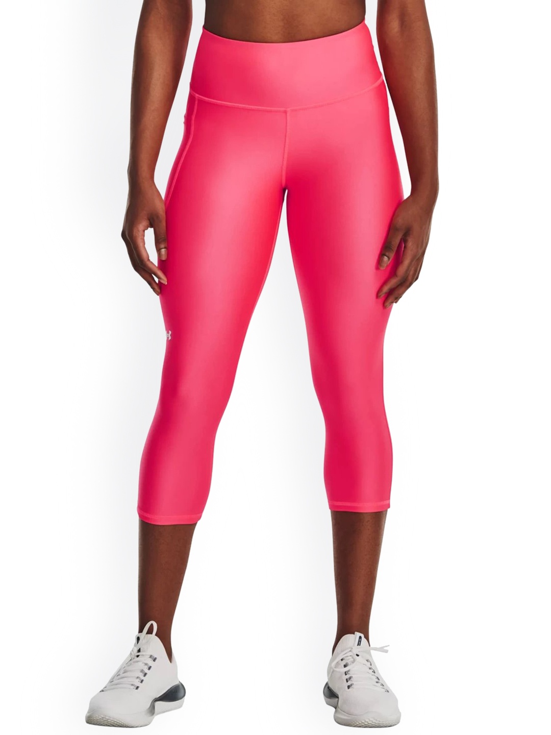 

UNDER ARMOUR Women High Rise Armour Hi Capri Tights, Pink