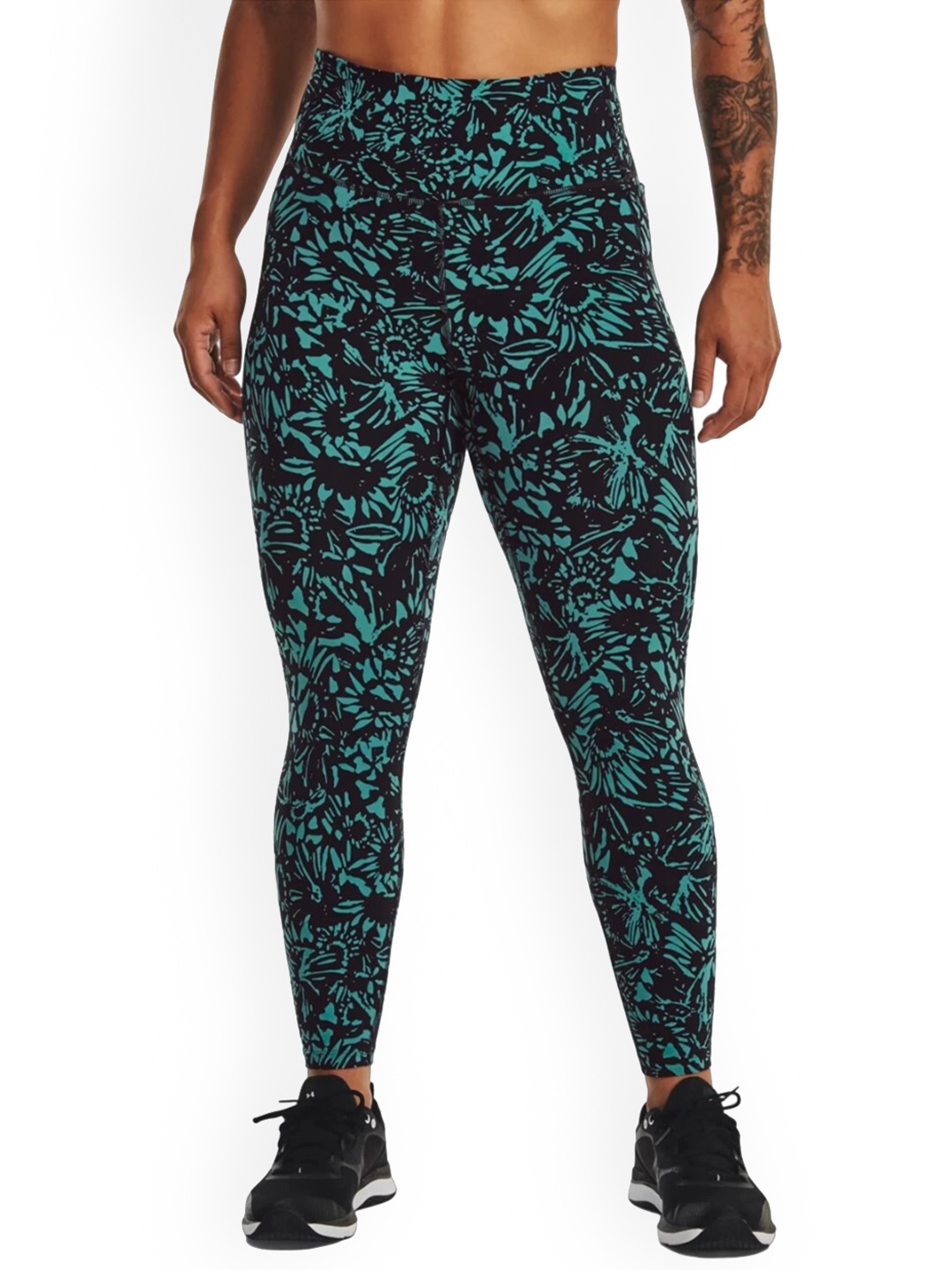 

UNDER ARMOUR Women Printed Meridian Ankle-Length Tights, Black
