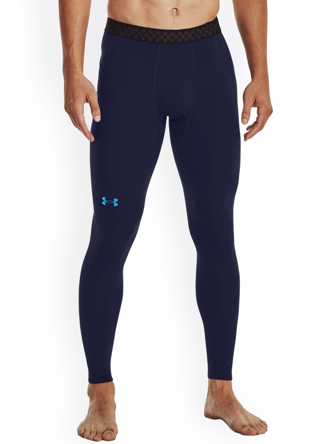 

UNDER ARMOUR Men ColdGear Rush Ankle-Length Tights, Navy blue