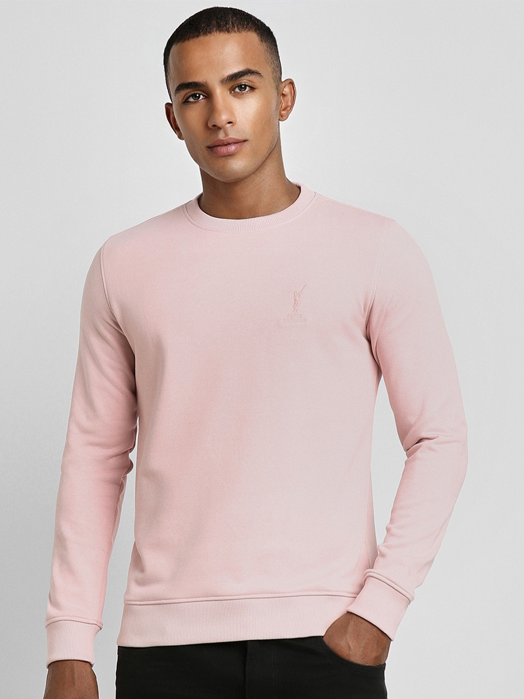 

Peter England Casuals Round Neck Sweatshirt, Pink