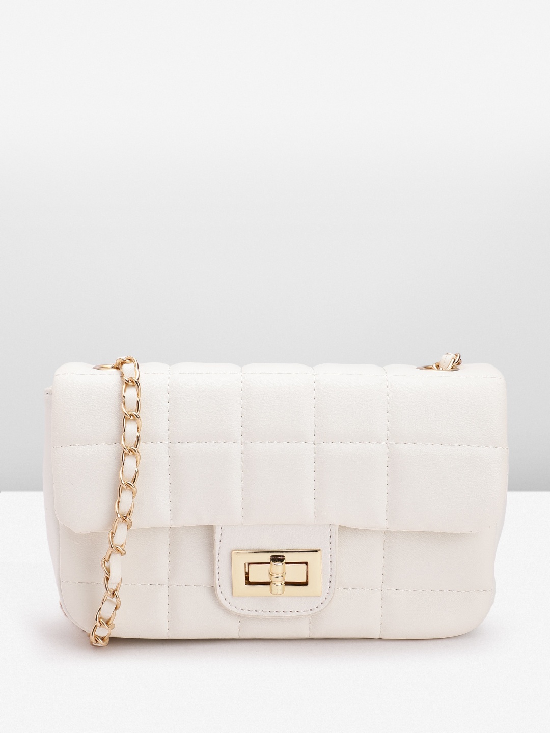 

Lino Perros Quilted Shoulder Bag, White