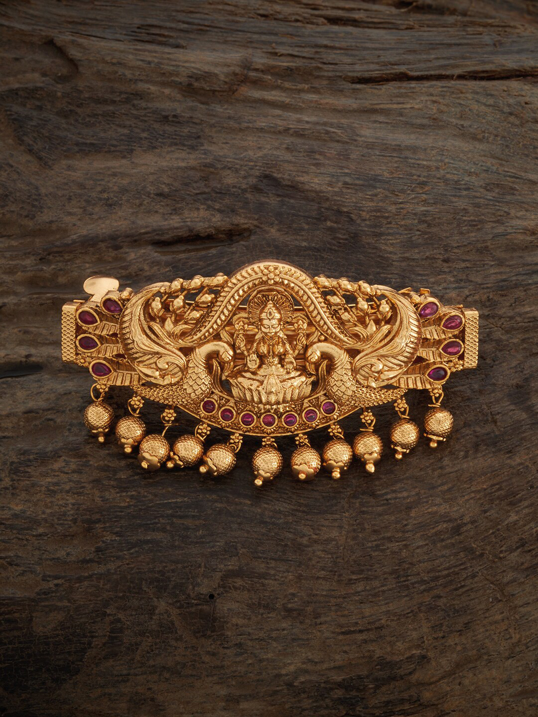

Kushal's Fashion Jewellery Gold Plated Embellished French Barrette