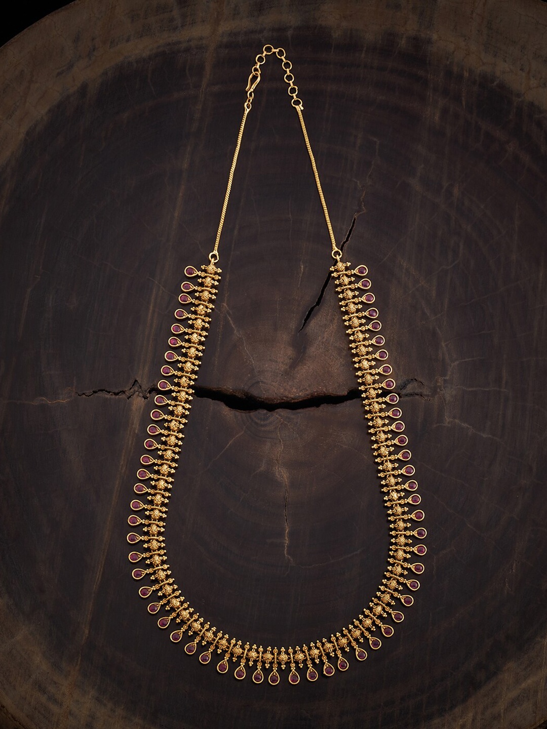 

Kushal's Fashion Jewellery Gold-Plated Copper Antique Necklace