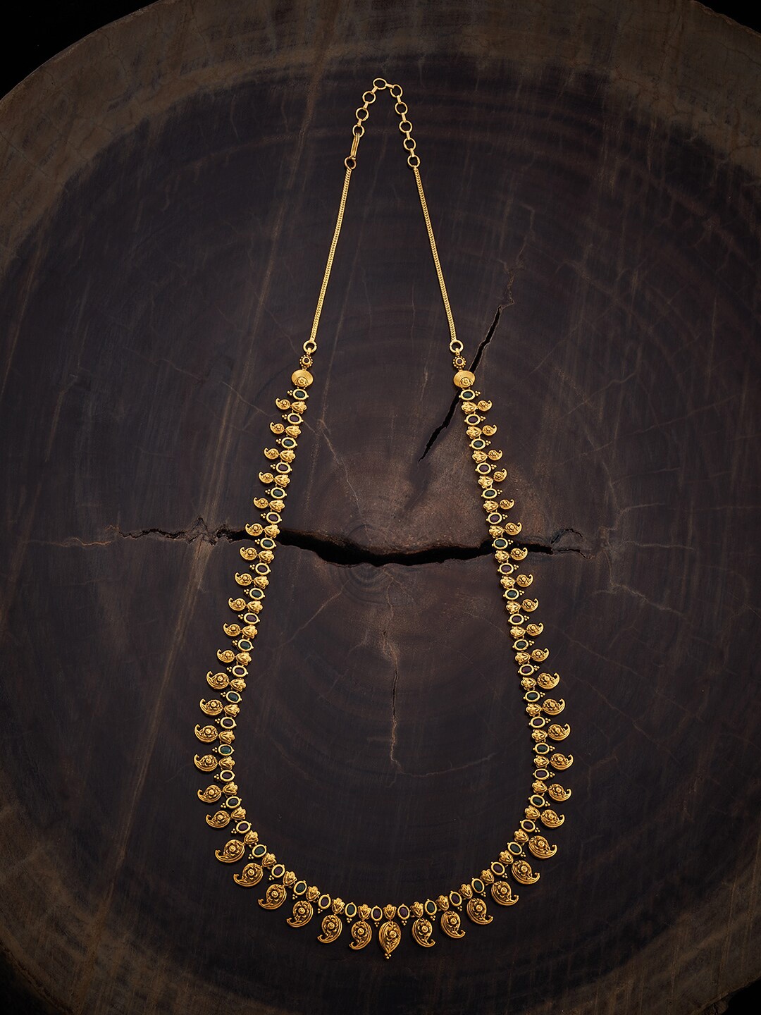 

Kushal's Fashion Jewellery Gold-Plated Antique Necklace
