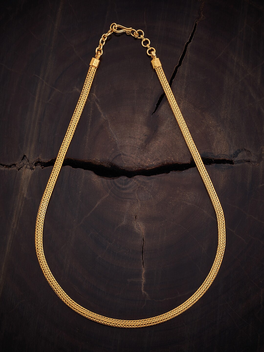 

Kushal's Fashion Jewellery Gold-Plated 92.5 Pure Silver Temple Chain