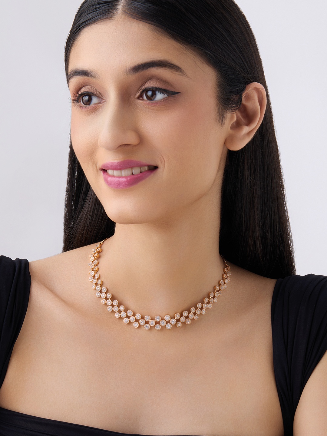 

Kushal's Fashion Jewellery Copper Gold-Plated Necklace