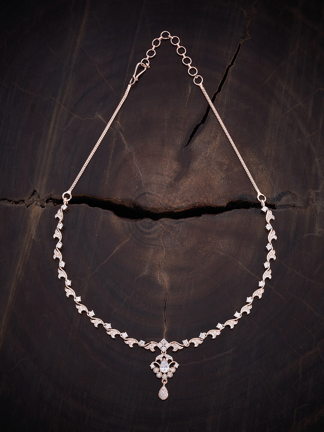 

Kushal's Fashion Jewellery Copper Rose Gold-Plated Necklace