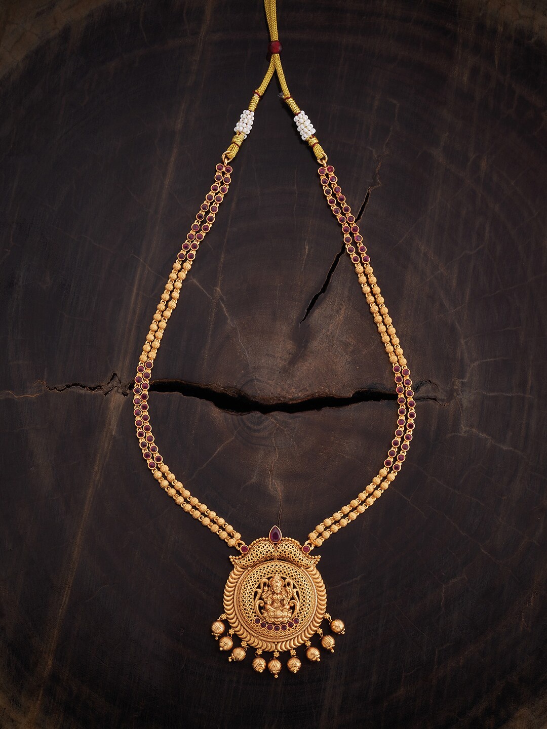 

Kushal's Fashion Jewellery Gold Plated Antique Necklace