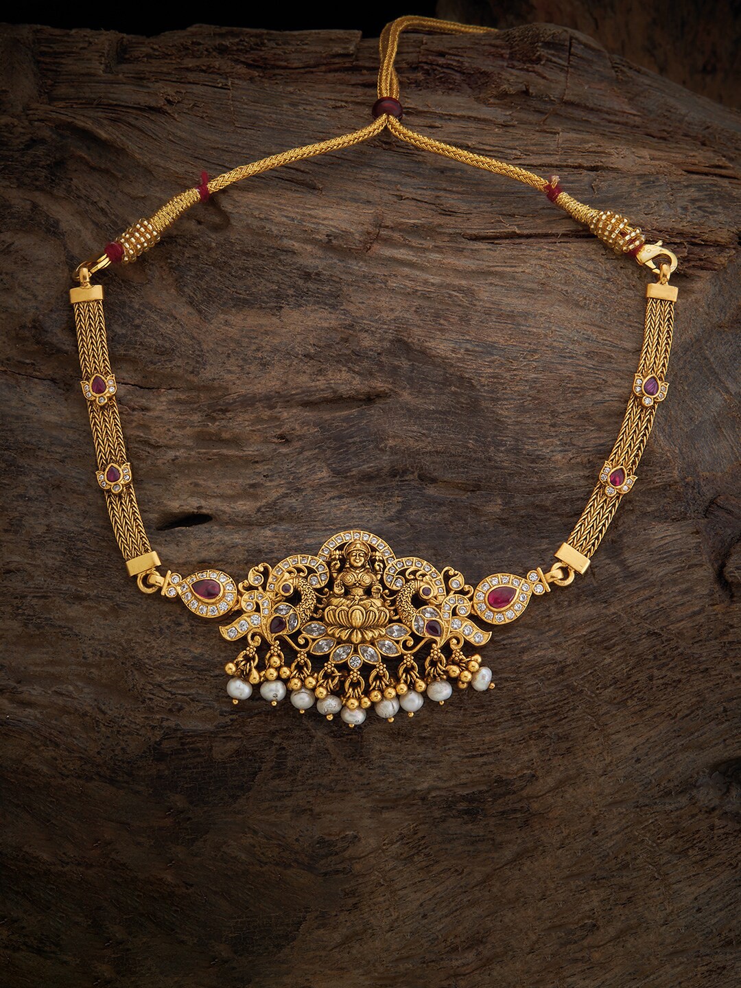

Kushal's Fashion Jewellery Gold-Plated 92.5 Pure Silver Temple Armlet