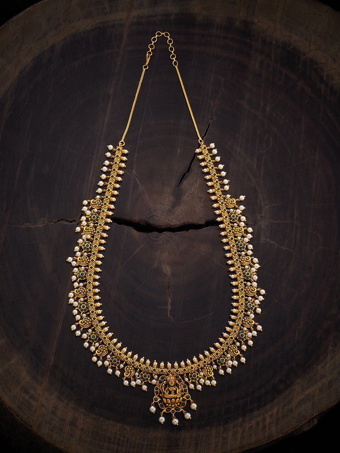 

Kushal's Fashion Jewellery Copper Gold-Plated Antique Necklace