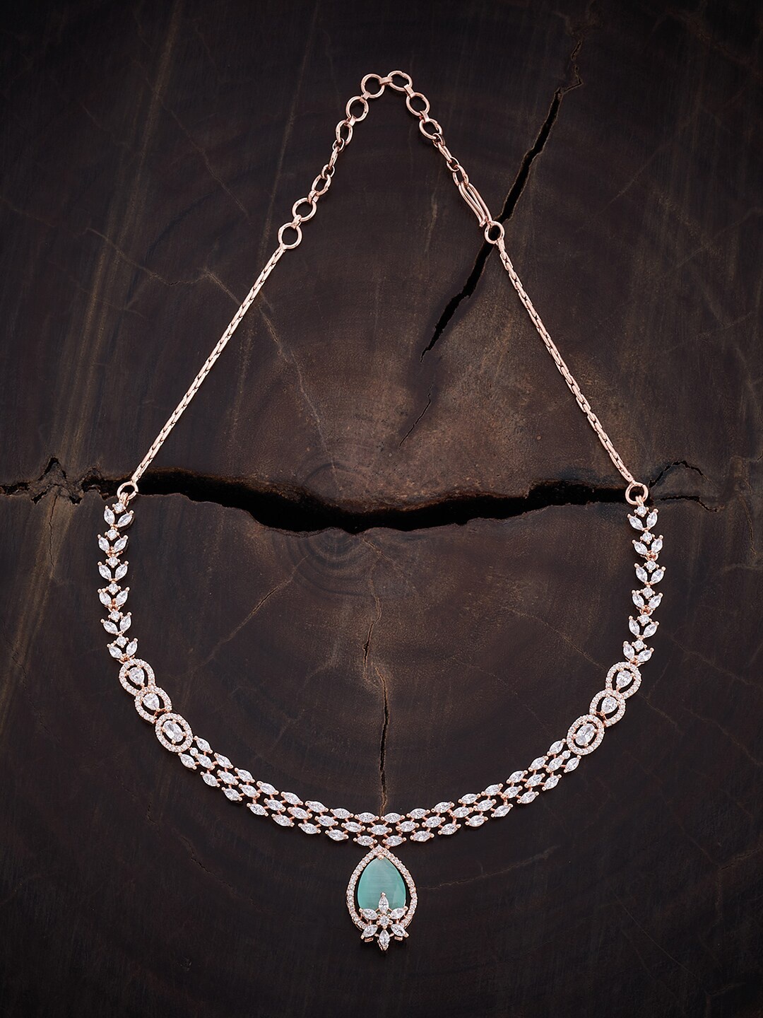 

Kushal's Fashion Jewellery Rose Gold-Plated Necklace