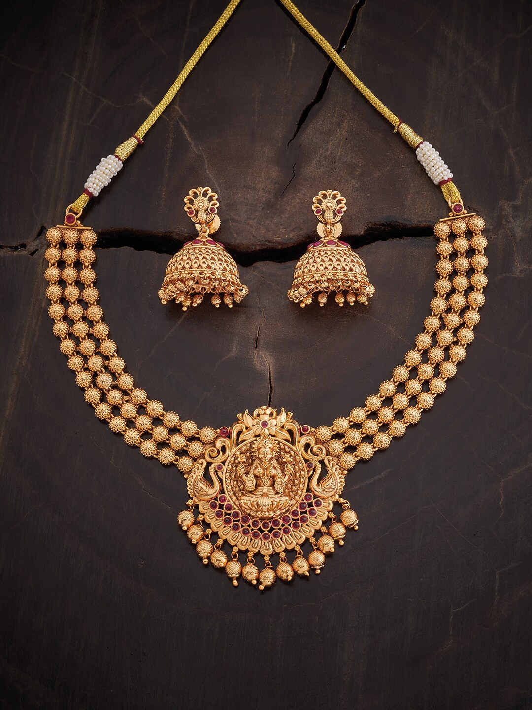 

Kushal's Fashion Jewellery Gold Plated Jewellery Set