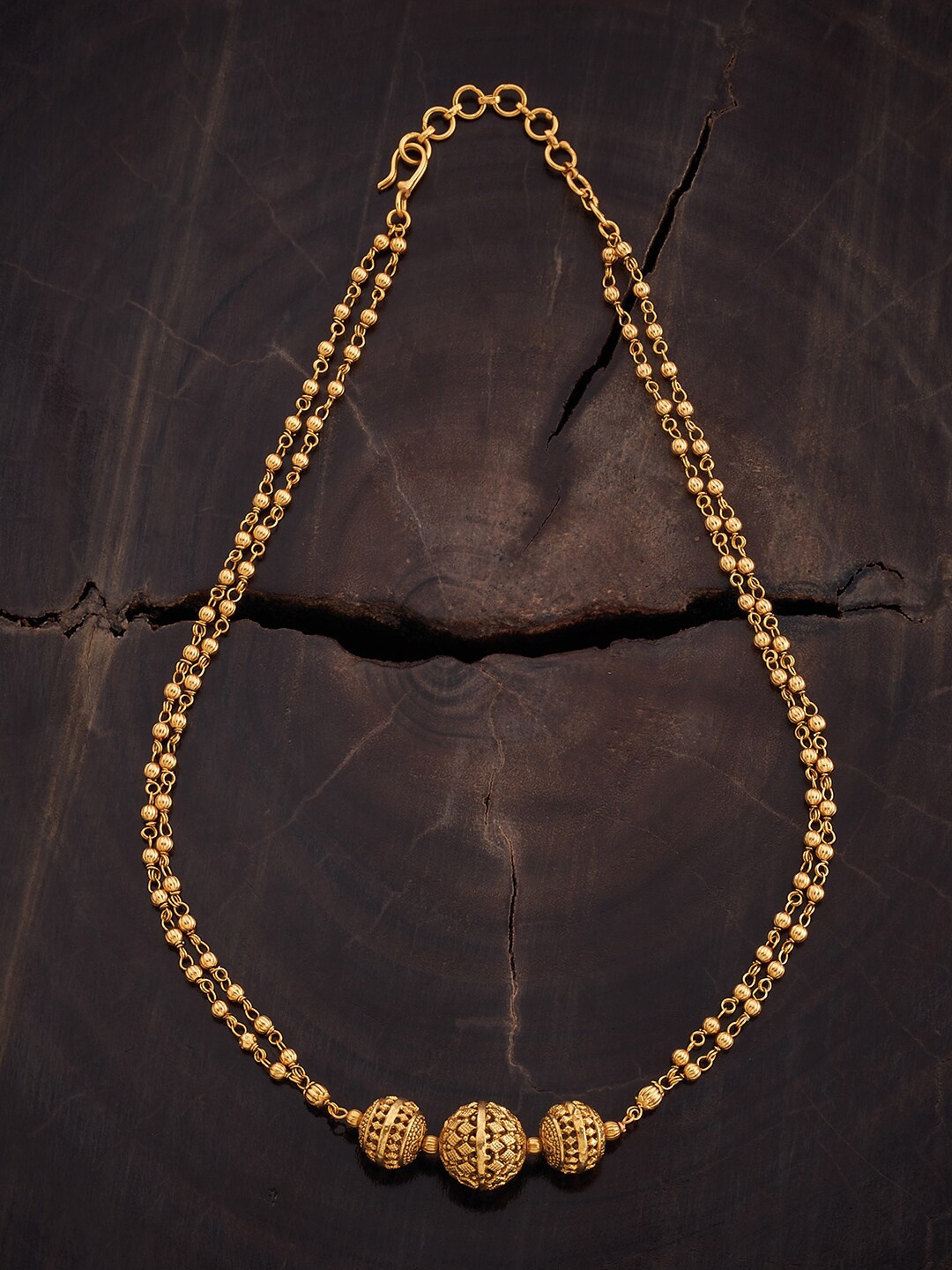 

Kushal's Fashion Jewellery Gold-Plated Antique Necklace