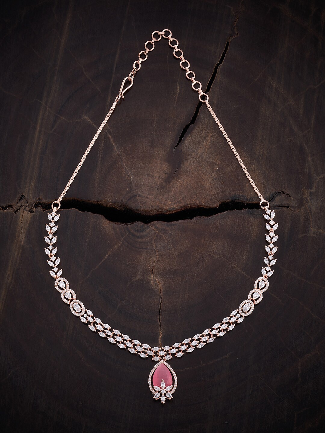 

Kushal's Fashion Jewellery Copper Rose Gold-Plated Necklace