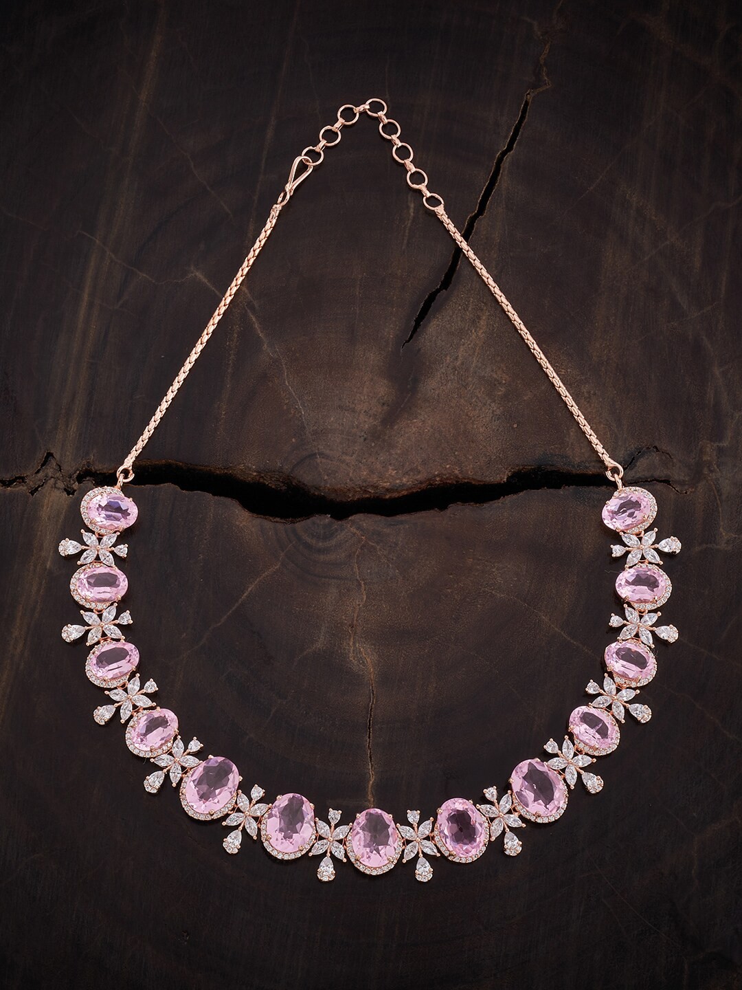 

Kushal's Fashion Jewellery Copper Rose Gold-Plated Necklace
