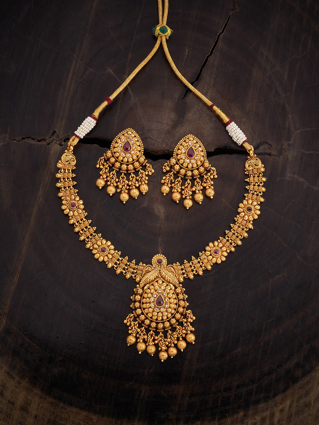 

Kushal's Fashion Jewellery Gold-Plated Jewellery Set