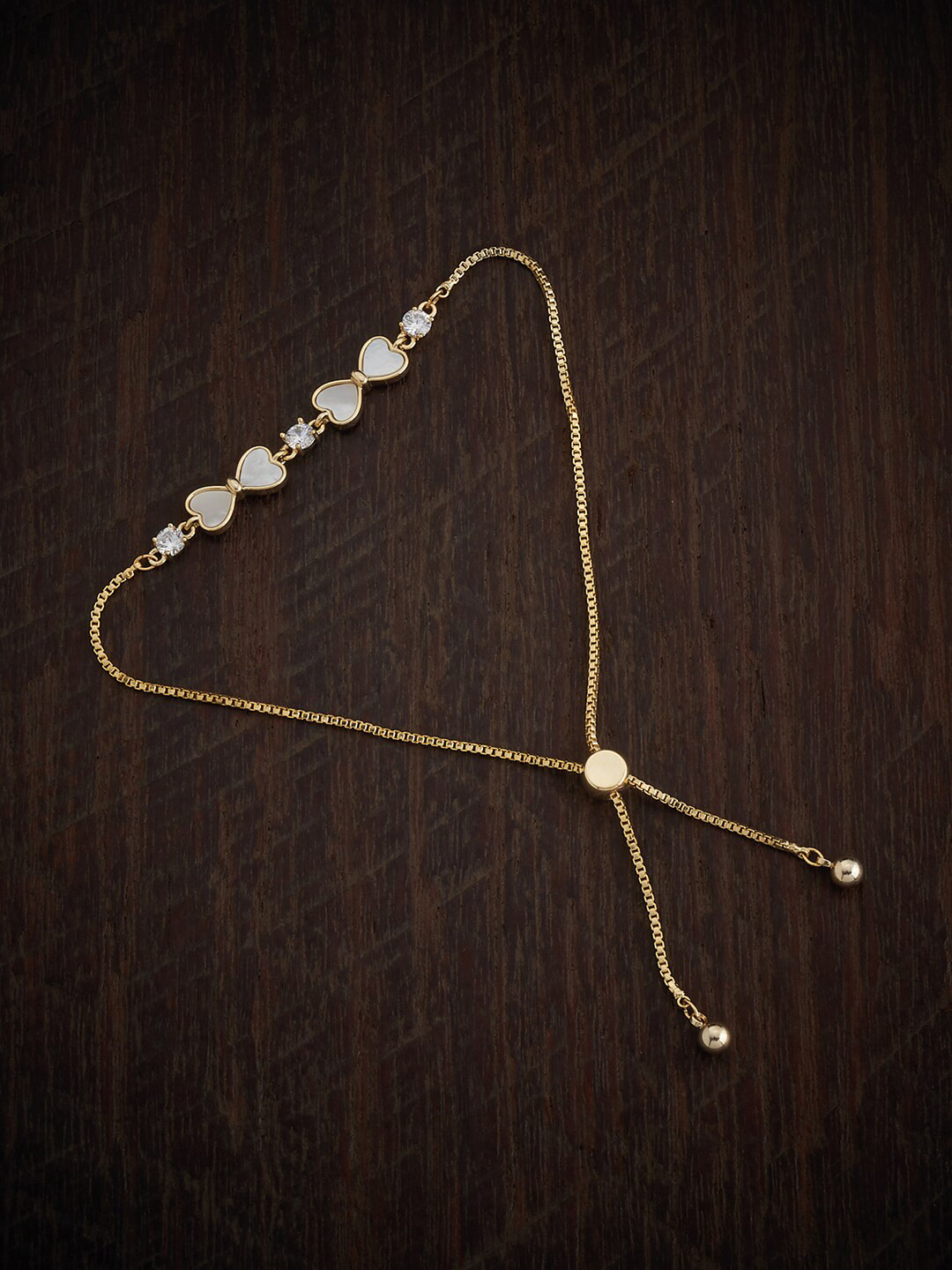 

Kushal's Fashion Jewellery Gold Plated Wraparound Bracelet