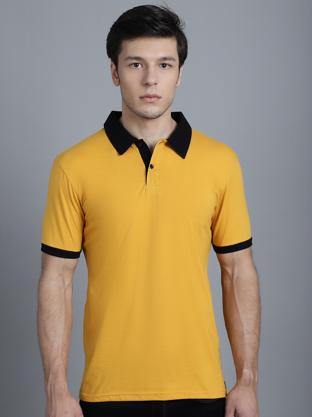 

Friskers Polo Collar Slim Fit T-shirt, Mustard
