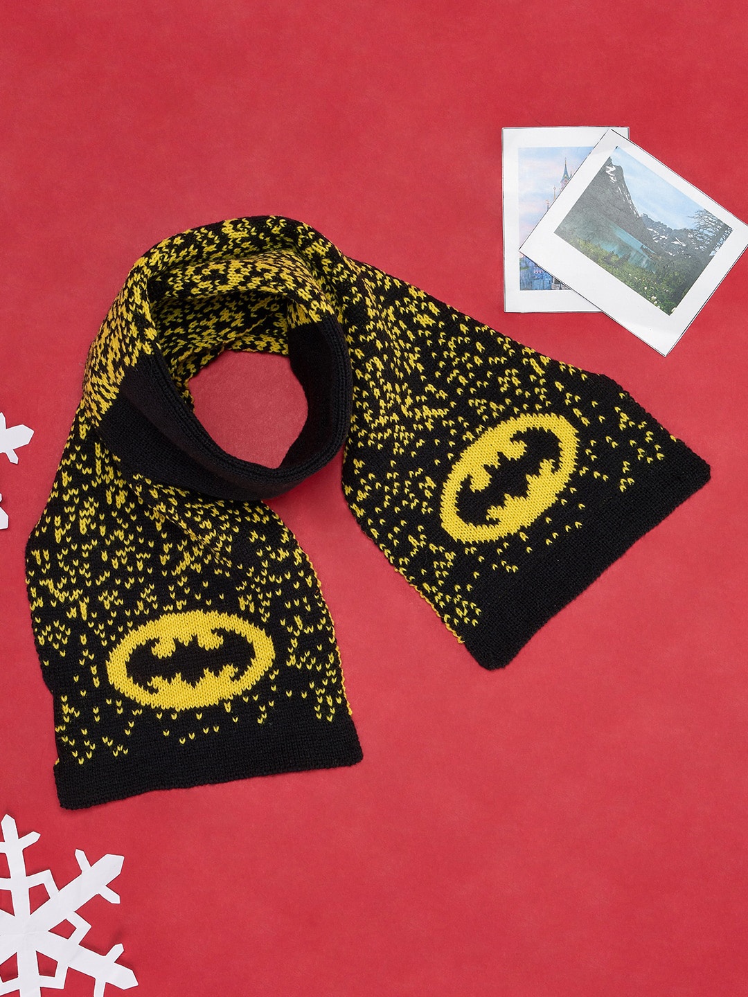 

Pantaloons Junior Boys Batsman Printed Acrylic Scarves, Yellow