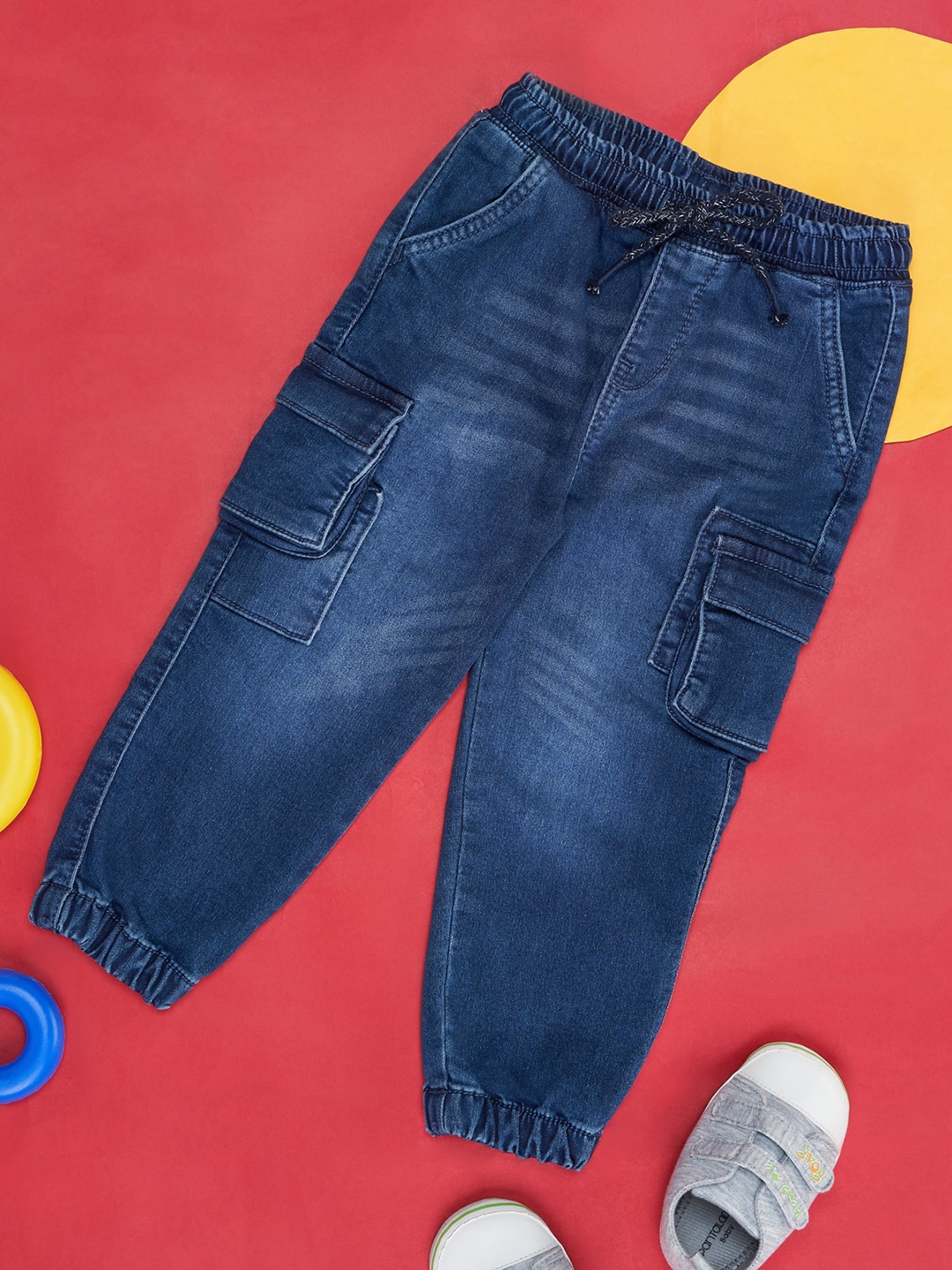 

Pantaloons Baby Boys Clean Look Light Fade Cotton Jeans, Blue