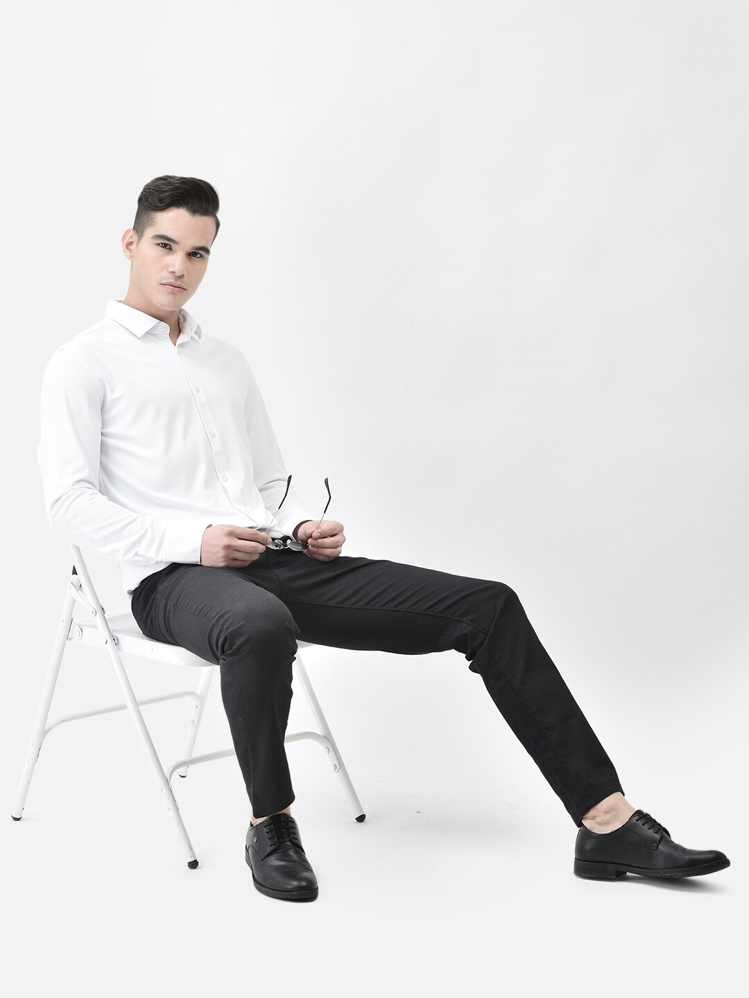 

Crimsoune Club Slim Fit Casual Shirt, White