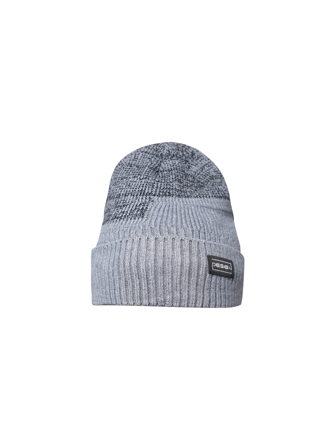 

LOOM LEGACY Self Designed Acrylic Wool Beanie, Grey