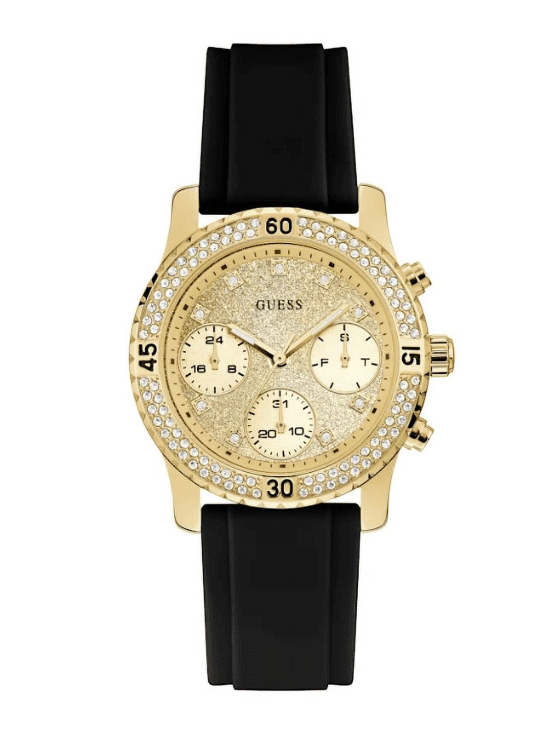 

GUESS Women Embellished Dial Analogue Watch U1098L6M, Gold