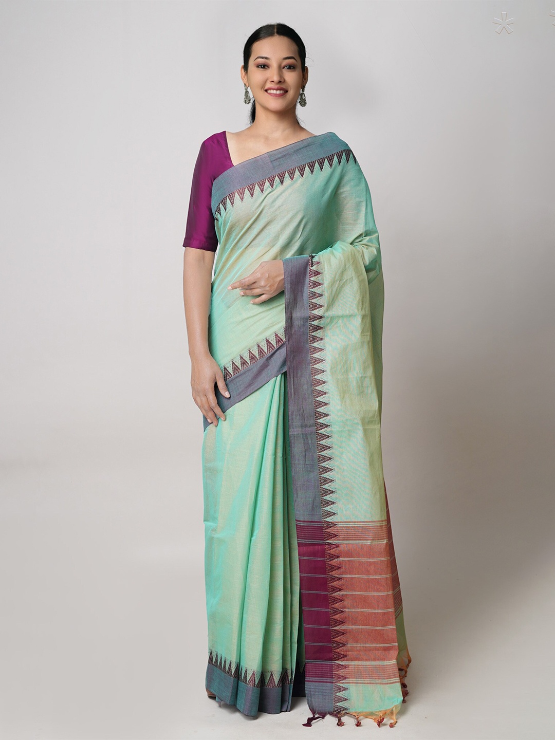 

Unnati Silks Chettinad Saree, Green