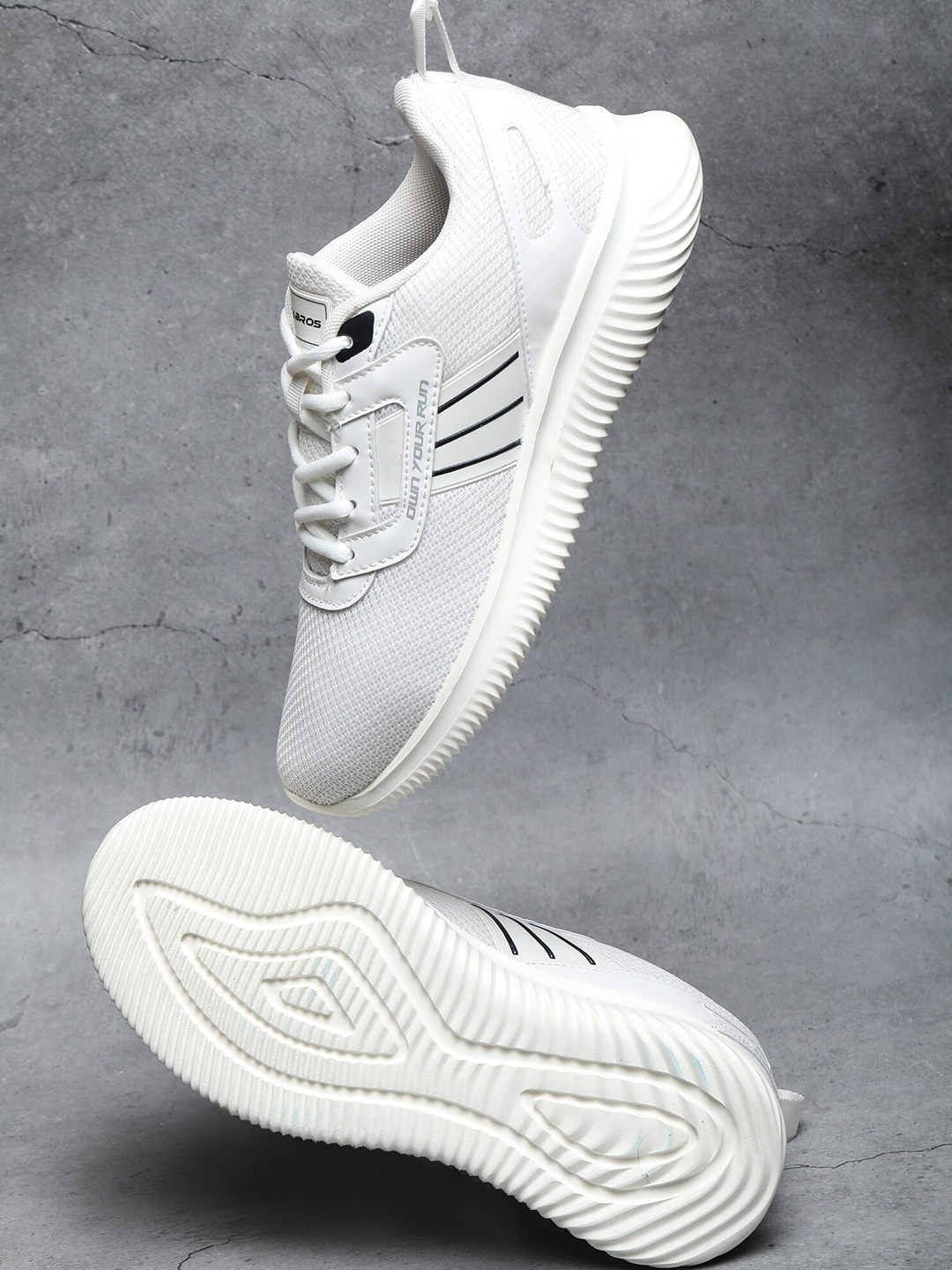 

ABROS Men CHRIS Mesh Running Shoes, White