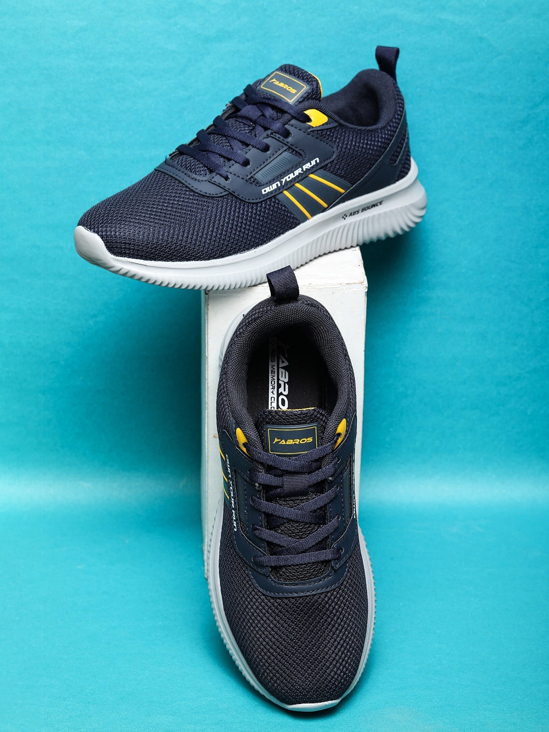 

ABROS Men CHRIS Mesh Running Shoes, Navy blue