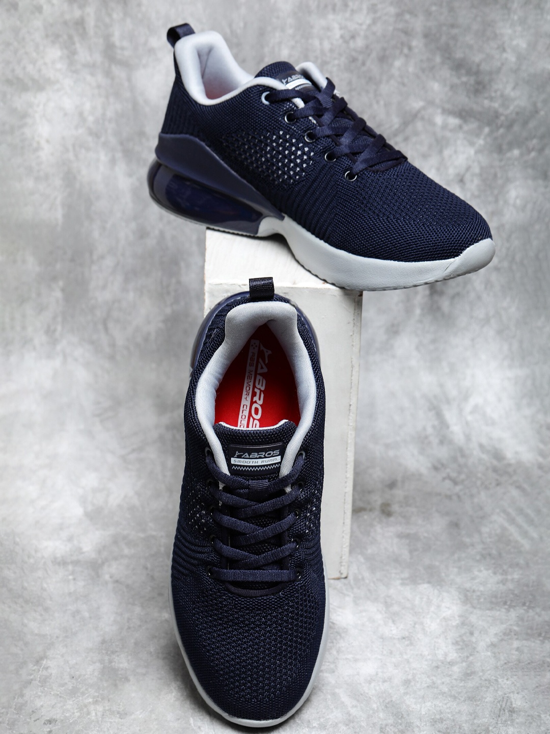 

ABROS Men TERRAIN Mesh Running Shoes, Navy blue