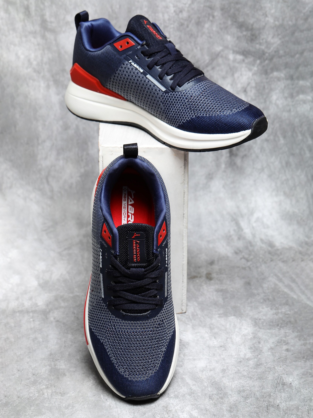 

ABROS Men Mustang-Pro Lace-Up Running Shoes, Navy blue