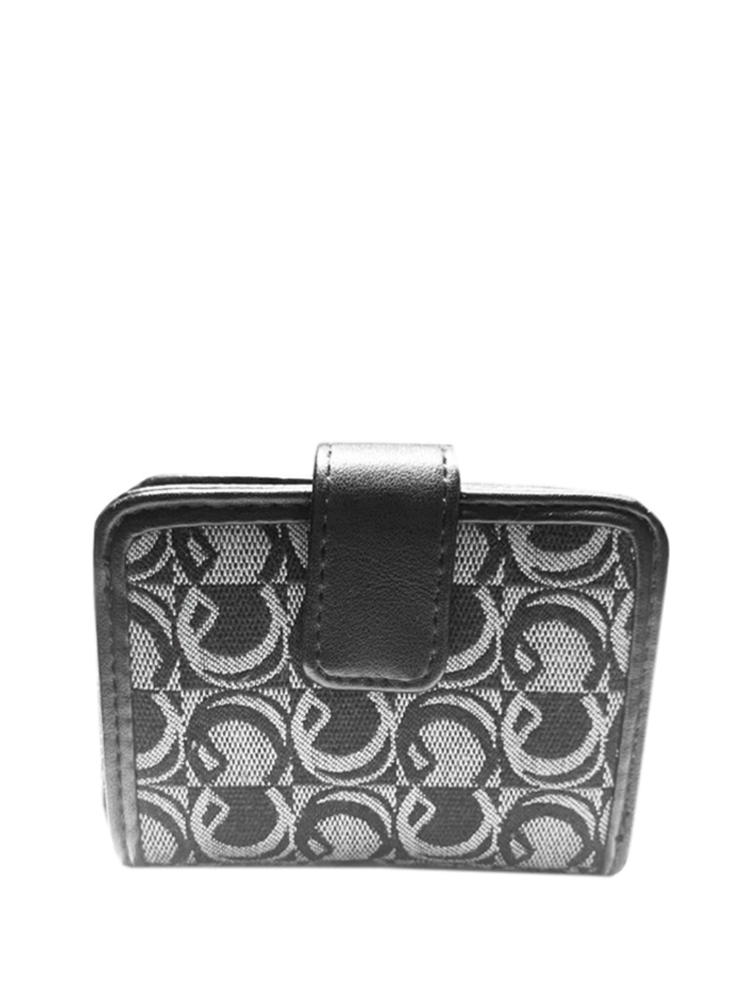 

CARPISA Women Black & White Geometric Printed Two Fold Wallet