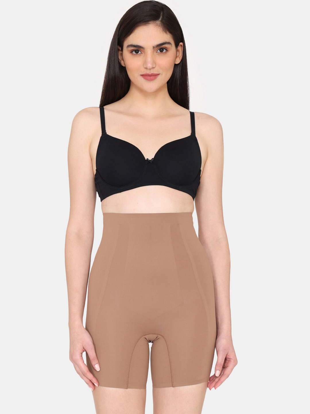 

Zivame Highwaist Tummy & Thigh Shapewear, Beige