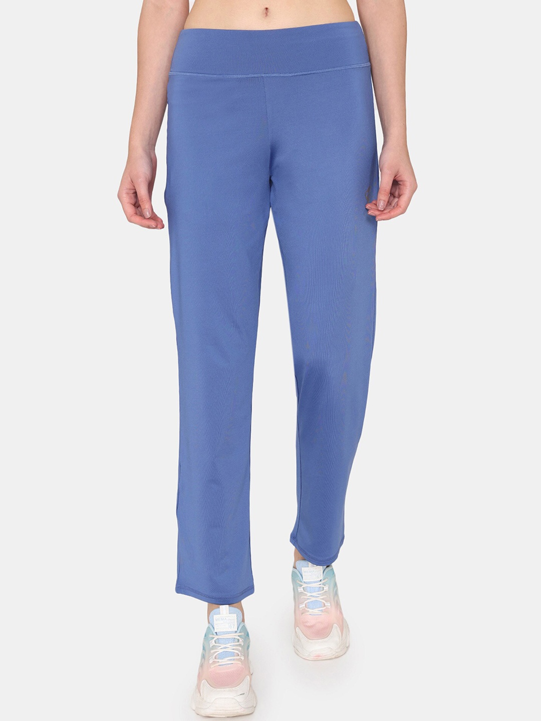 

Zelocity by Zivame Women Moisture Wicking Cotton Track Pant, Blue