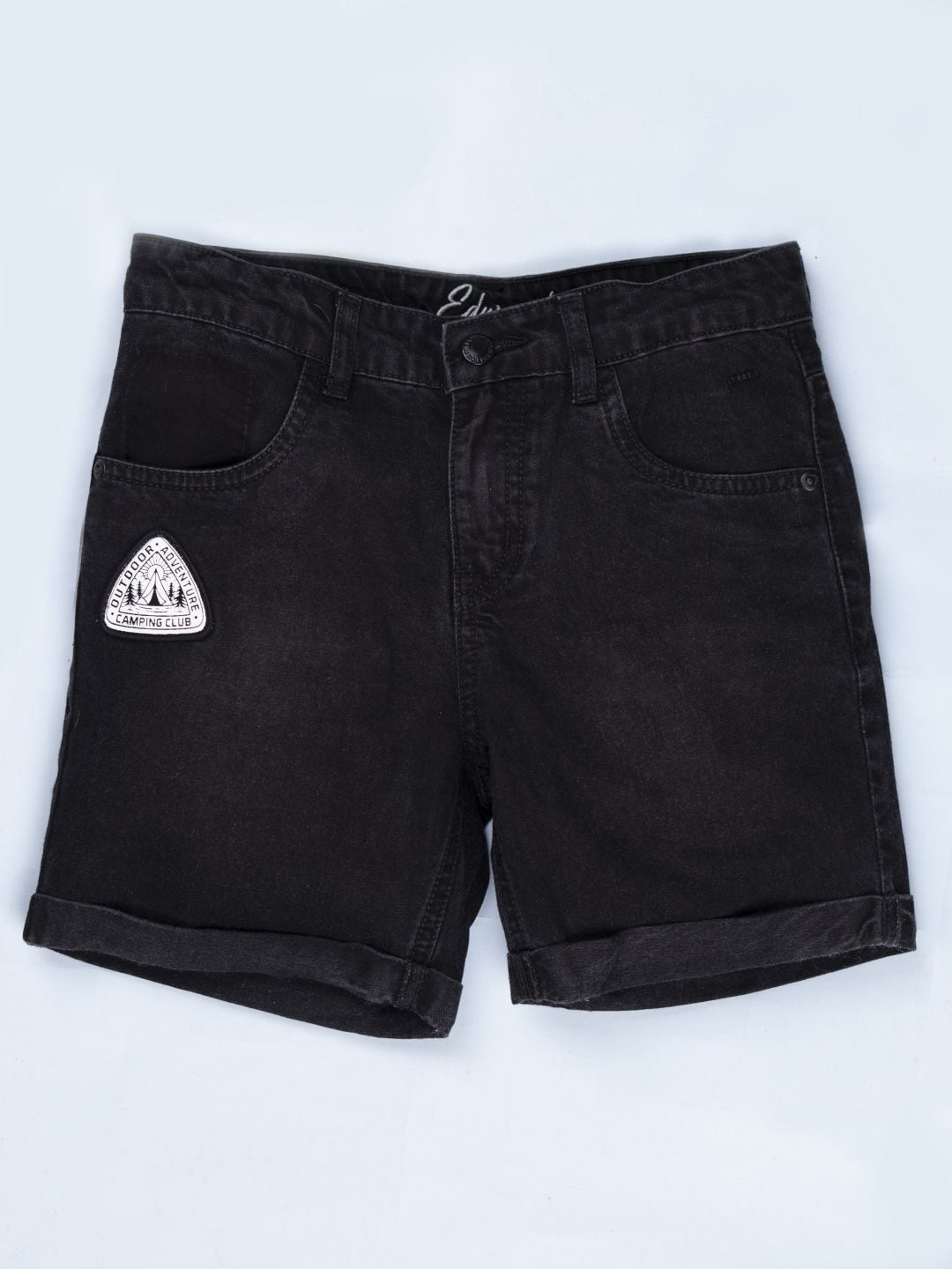 

Gini and Jony Boys Cotton Denim Shorts, Grey