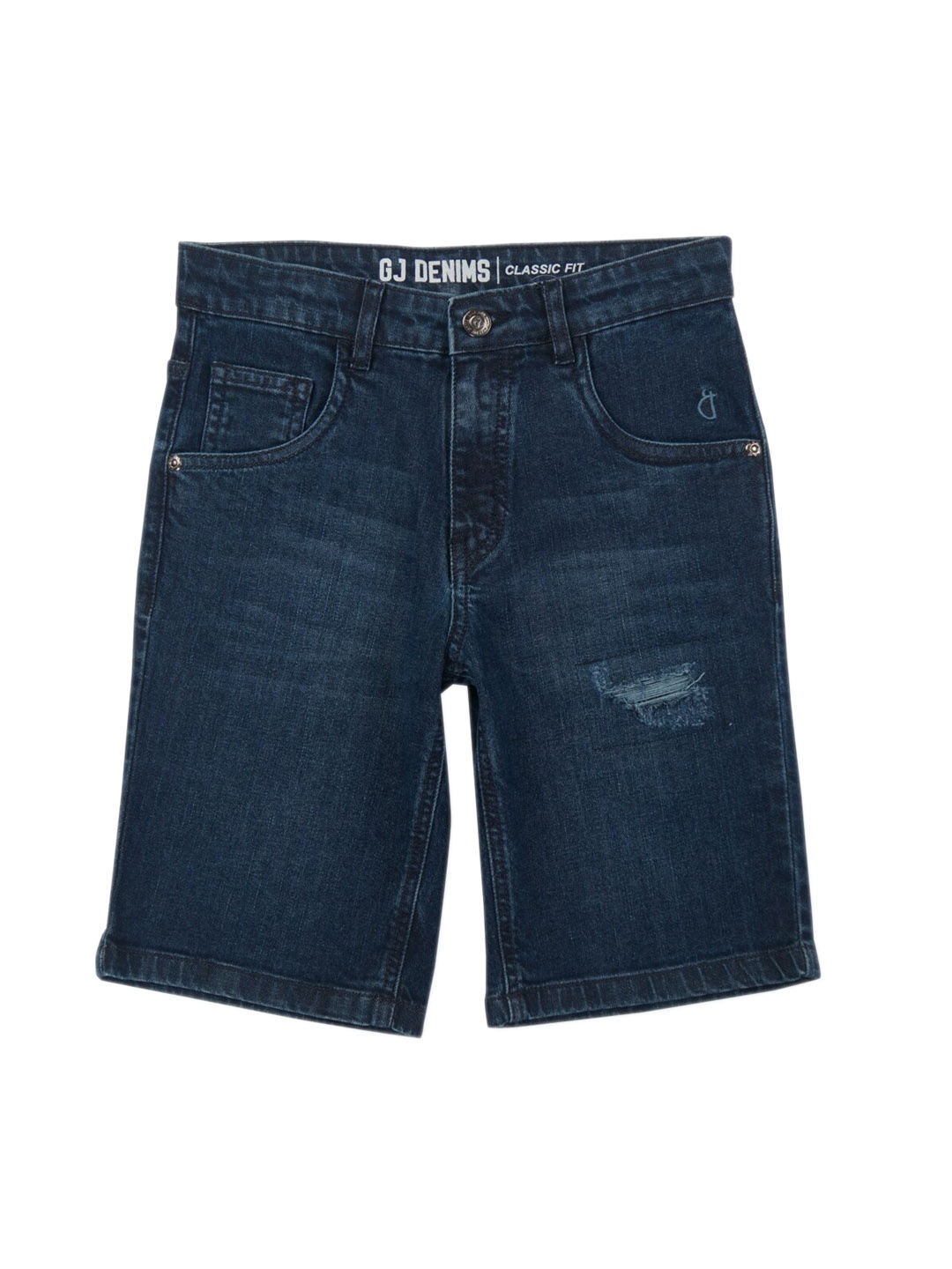 

Gini and Jony Boys Washed Denim Shorts, Navy blue