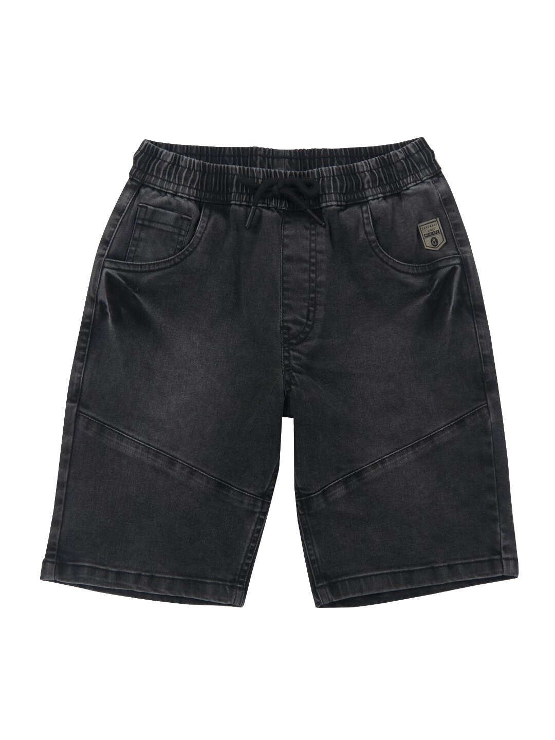 

Gini and Jony Boys Washed Mid-Rise Denim Shorts, Grey