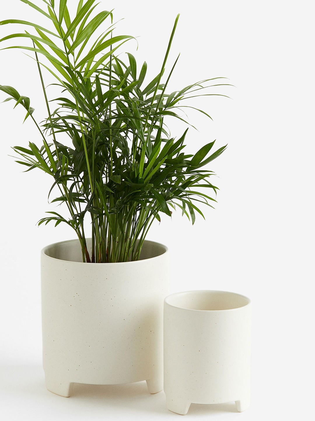 

H&M White Small Stoneware Plant Pot