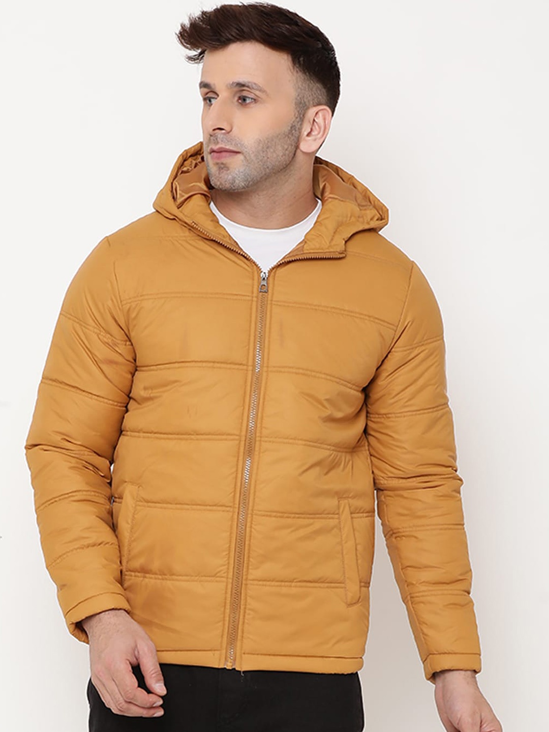 

9ty3ree Insulator Hooded Padded Jacket, Mustard