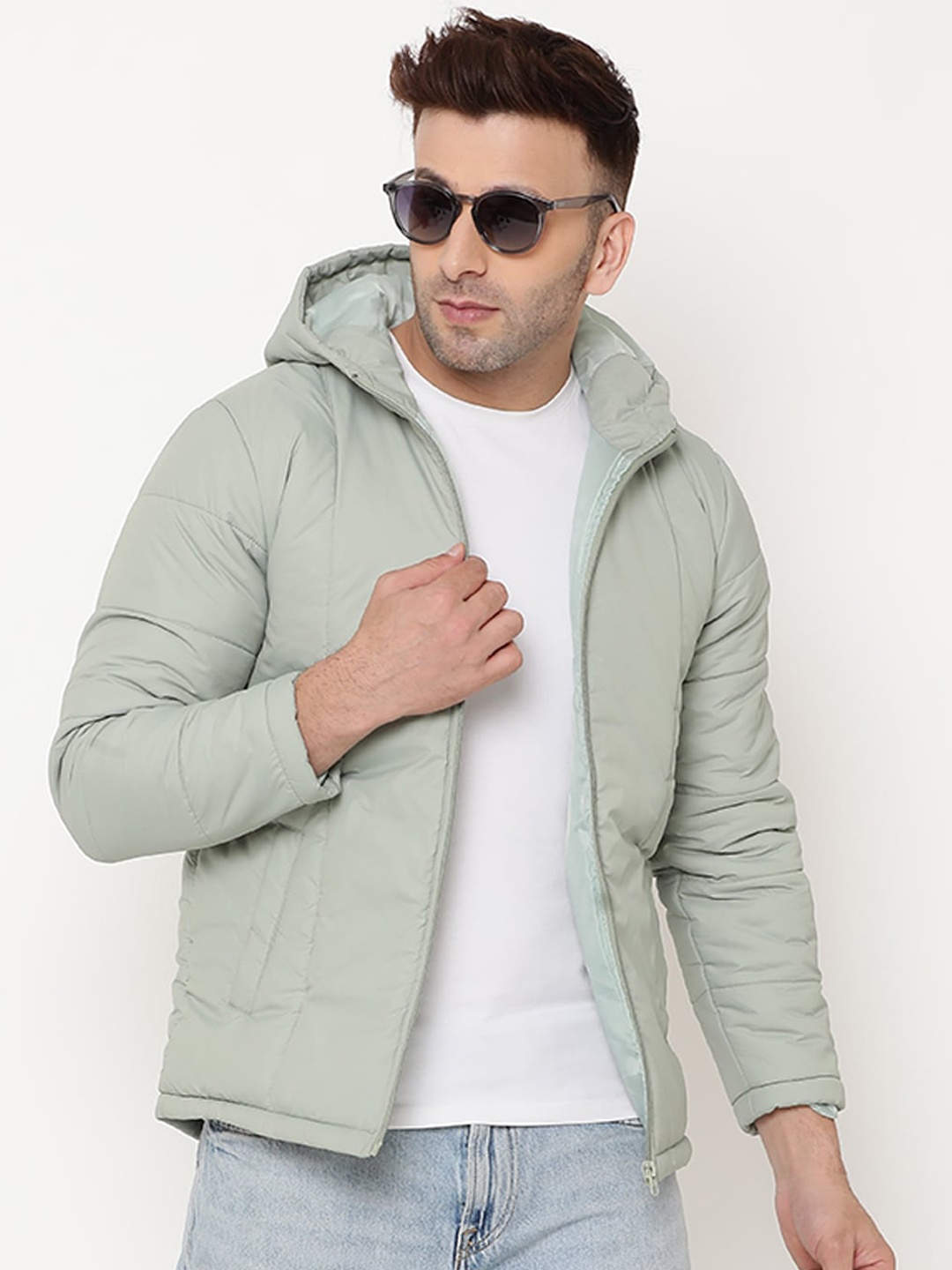 

9ty3ree Hooded Insulator Padded Jacket, Green