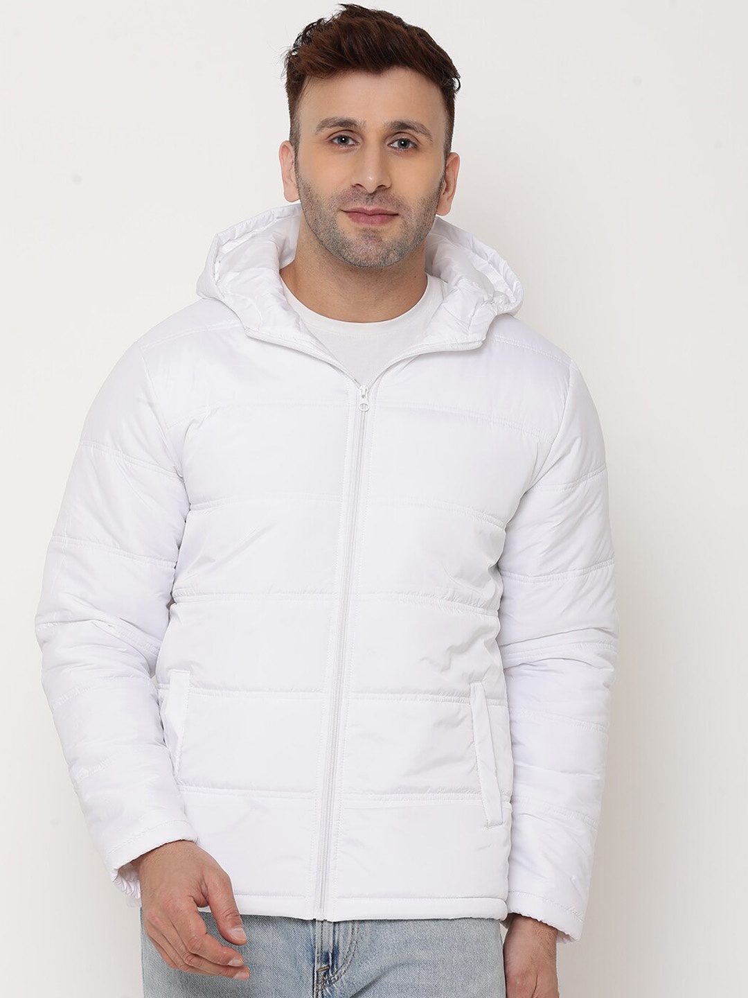 

9ty3ree Hooded Insulator Puffer Jacket, White