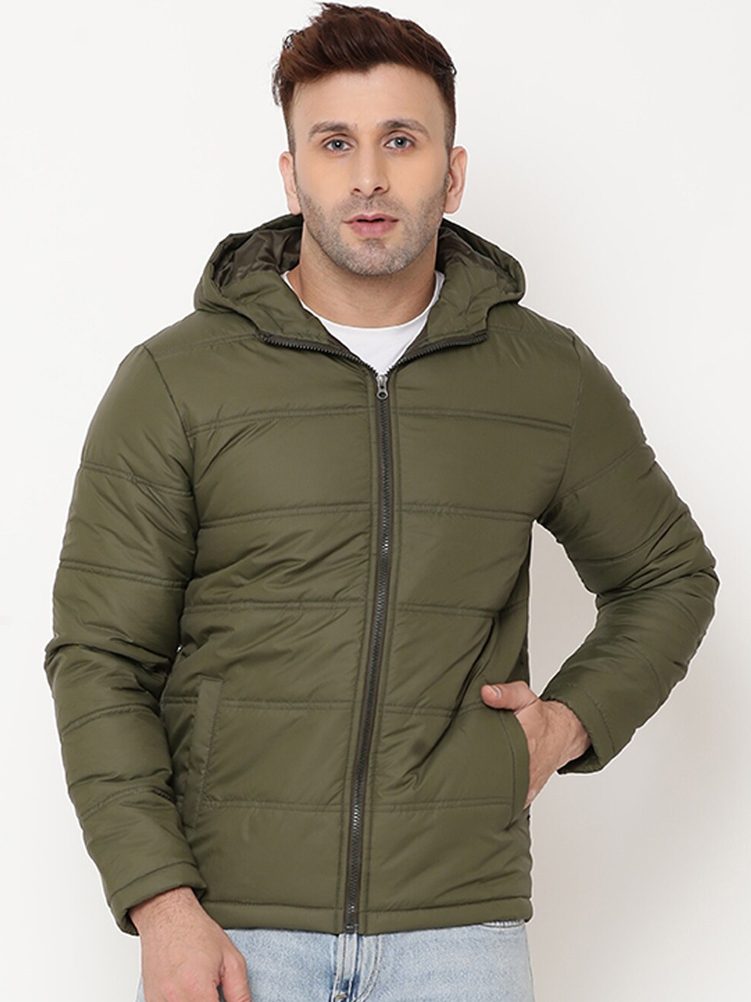 

9ty3ree Hooded Insulator Padded Jacket, Olive