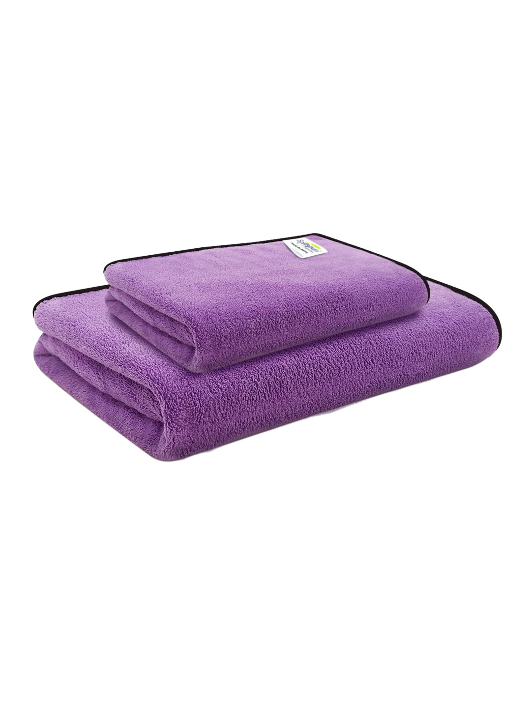 

Softspun Microfiber Purple 2 Pieces 280 GSM Microfiber Super Soft Towel Set