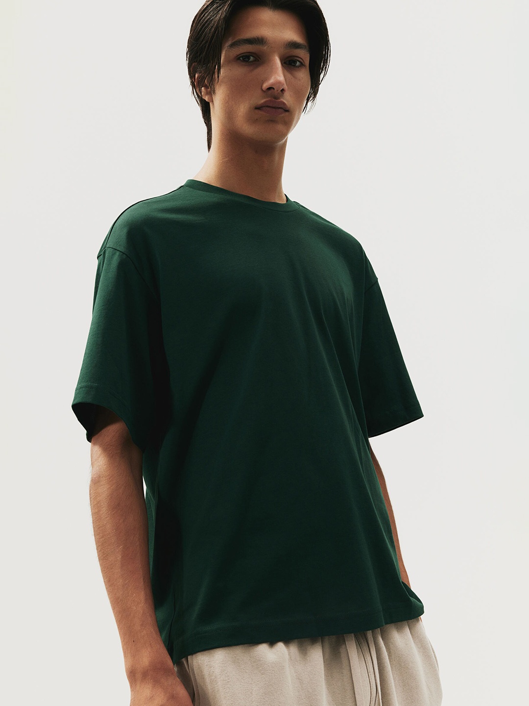 

H&M Relaxed Fit T-Shirt, Green